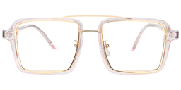 Nellie Aviator Pink-Gold Glasses0