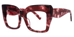 Charmaine Cat Eye Burgundy Glasses1
