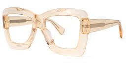 Serenity Square Beige Glasses1