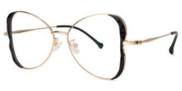 Edith Geometric Black Glasses2