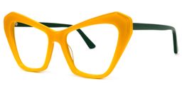 Benita Cateye Yellow Glasses1