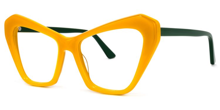 Benita Cateye Yellow Glasses
