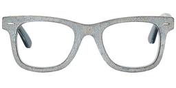 Mike Rectangle Light Blue Glasses 0
