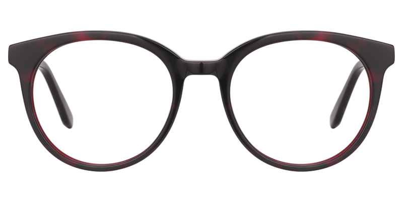 Round Red-Floral Glasses | Zeelool Eyeglasses0
