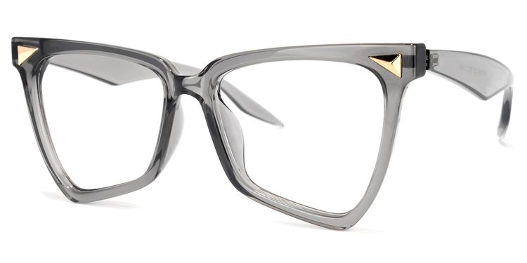 Cicely Geometrical Gray Eyeglasses