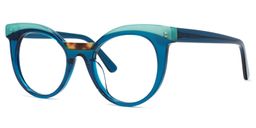 Lismary Cateye Blue Glasses1