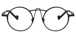 Abdul Round Black Glasses0