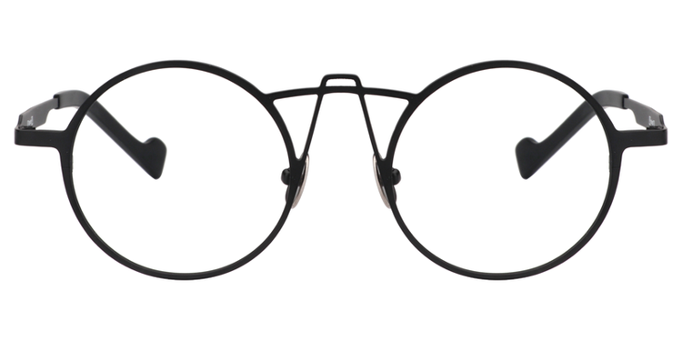 Abdul Round Black Glasses