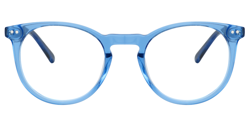 Round Blue Glasses | Zeelool Eyeglasses0