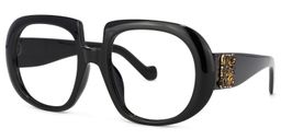Mackenzie Geometric Black Glasses1