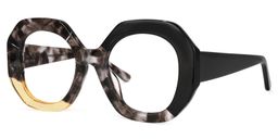 Kinkle Geometric Gray-Tortoise Glasses1