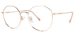 Harris Geometric Rose-Gold Glasses1