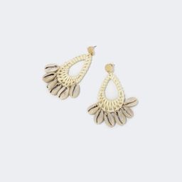 Stylish Weave White Earrings0