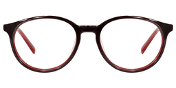 Damaris Round Red Glasses0