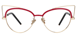 Logan Cat Eye Red Glasses0