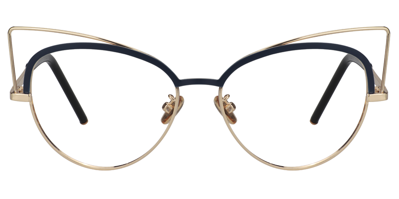 Cat Eye Dark Blue Glasses0