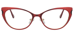 Geraldine Cateye Red Glasses 0