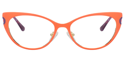 Geraldine Cateye Living Coral Glasses 0