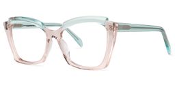 Benesa Browline Beige Glasses1