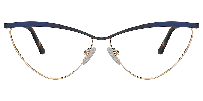 Hedy Blue Cateye Glasses  | Zeelool Eyeglass Frames1