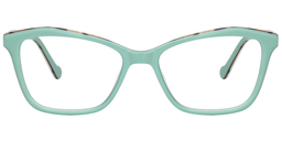 Ulrica Rectangle Green Glasses0