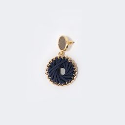 Stylish Weave Dark-Blue Earrings2