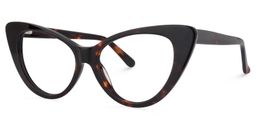 Alastair Cat eye Red Tortoise Glasses0