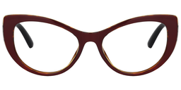 Cynthia Cat Eye Red Glasses0