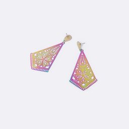 Stylish Delicate Pattern Purple Earrings0