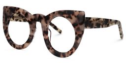Ophelia Cateye Light Tortoise Glasses1