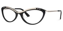 Draper Cat Eye Black Glasses1