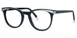 Duran Round Dark-Green Glasses1