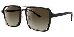Nellie Black-Gold Aviator Sunglasses4