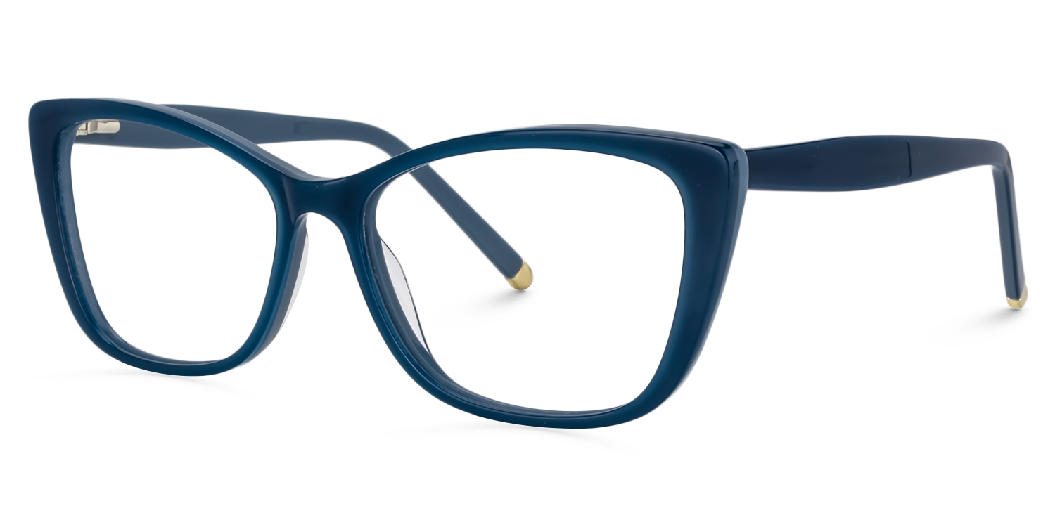 Cat Eye Blue Glasses | Zeelool Glasses3