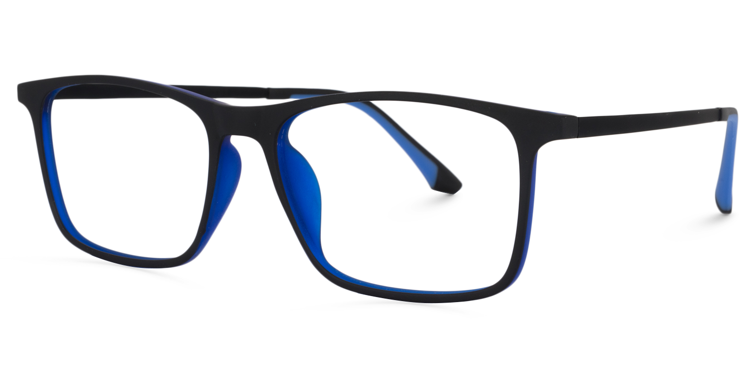 Rectangle Black Glasses | Zeelool Glasses3