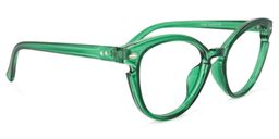 Affleck Cateye Dark-Green Glasses2