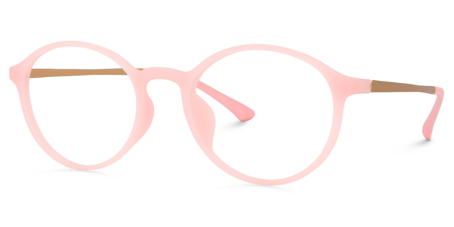 Round Pink Glasses | Zeelool Glasses3