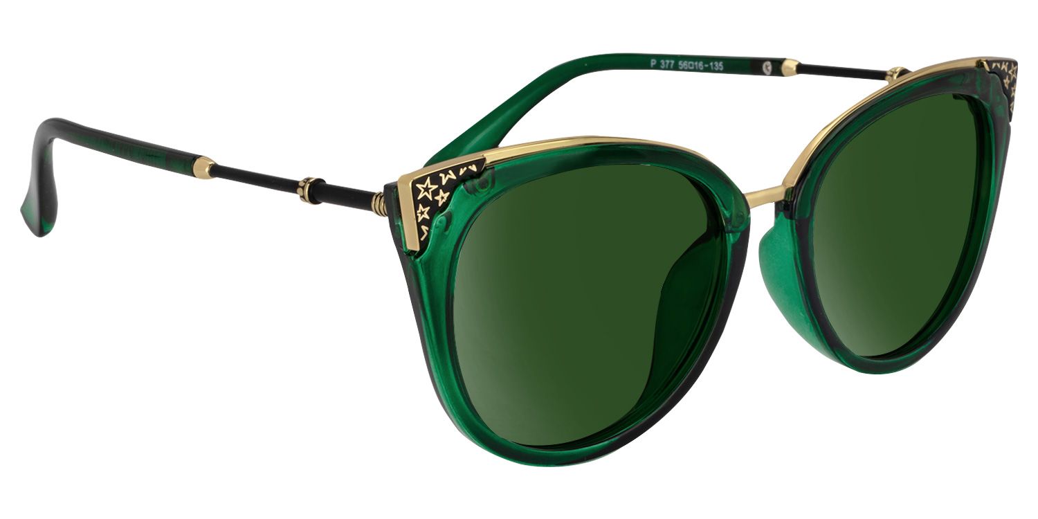 Dalton Mixed Dark-Green Frame Sunglasses | ZEELOOL CA2