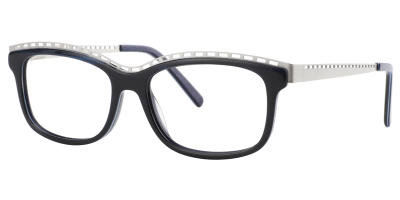 Rectangle Dark Blue Glasses2