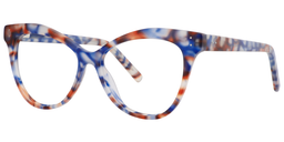 Demi Cateye Blue Glasses2