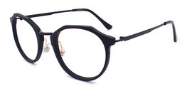 Jacqueline Geometric Black Glasses2