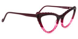 Presley Cateye Dark-Red Glasses2