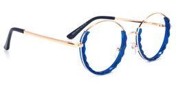 Finley Round Blue Glasses1