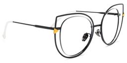 Fitzpatrick Cateye Black-White Glasses2