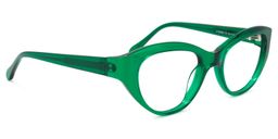 Farrah Oval Green Glasses1