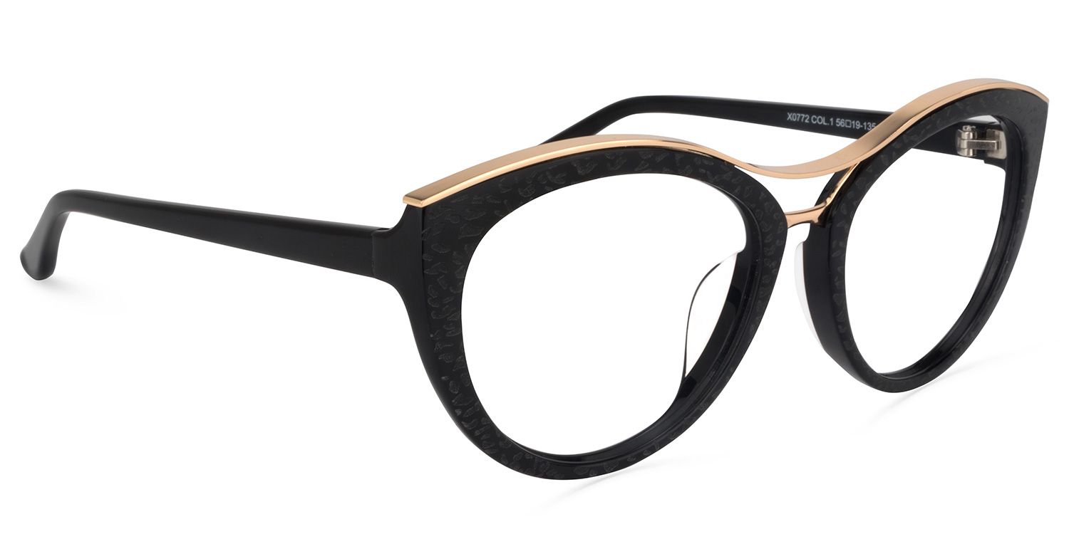 Cateye Black Glasses2