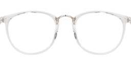 Shirley Round Clear Glasses2