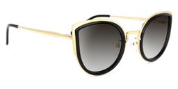 Rainey Cateye Black Sunglasses2