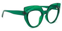 Depp Cateye Green Glasses2
