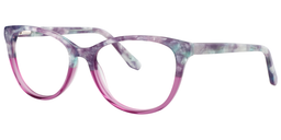 Edith Cateye Purple Pattern Glasses2